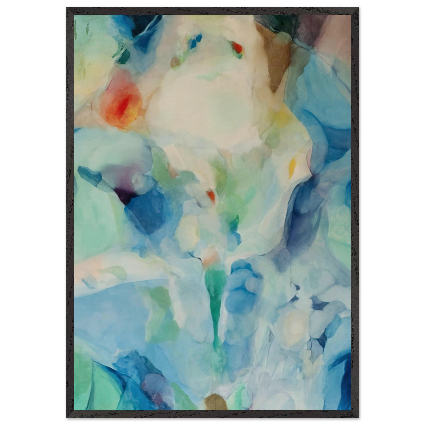 Before Songs - Alice Baber Framed Art Print – Black Wooden Frame - Default Title - -Framed Art Print