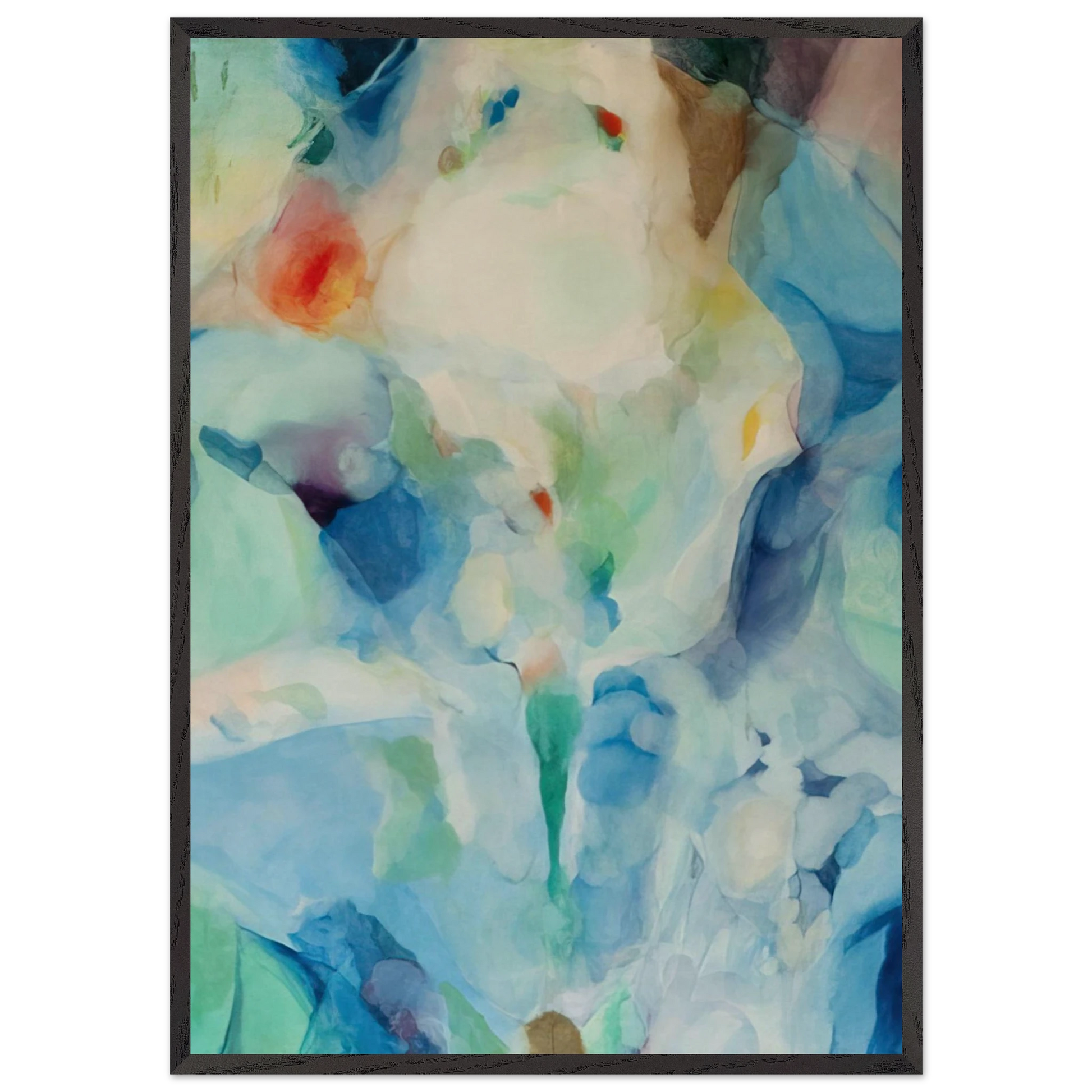 Before Songs - Alice Baber Framed Art Print – Black Wooden Frame - Default Title - -Framed Art Print