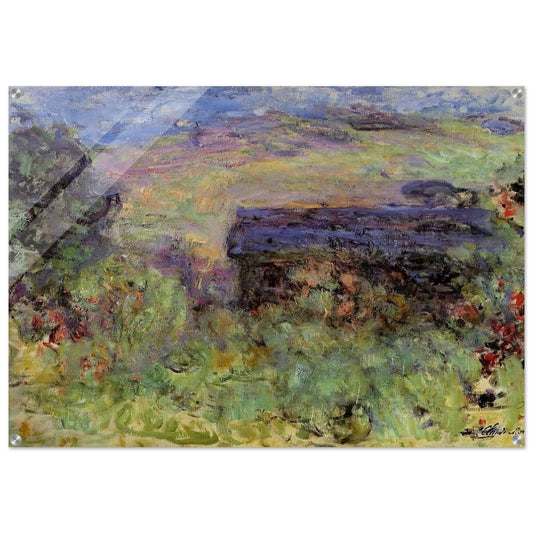 The House Seen through the Roses - claude monet Acrylic Print - 70x100 cm / 28x40″ inches