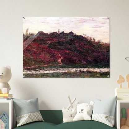 The Village of La Coche-Blond, Evening - claude monet Acrylic Print - 70x100 cm / 28x40″ inches