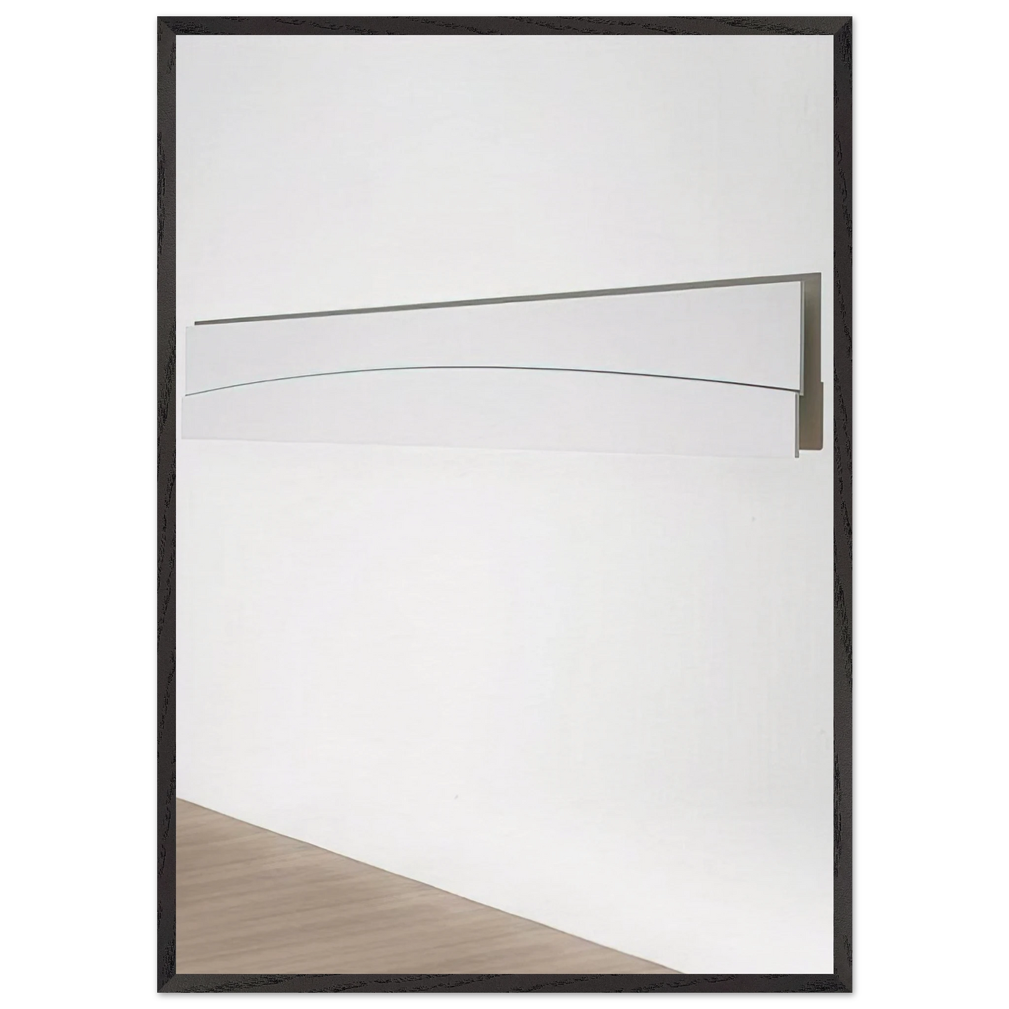 Curve in Relief III  EK561  - Ellsworth Kelly Framed Art Print – Black Wooden Frame - Default Title - -Framed Art Print