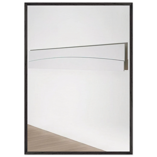 Curve in Relief III  EK561  - Ellsworth Kelly Framed Art Print – Black Wooden Frame - Default Title - -Framed Art Print