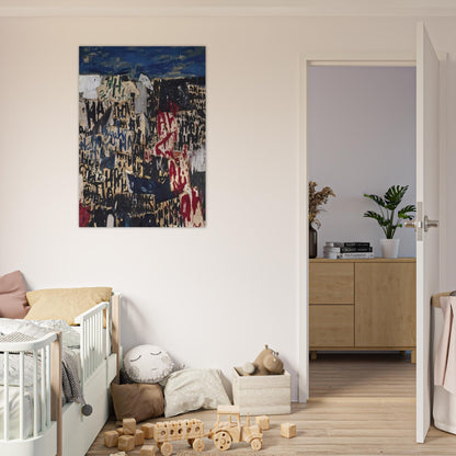 Allan Kaprow on the Legacy of Jackson Pollock - Allan Kaprow Brushed Aluminum Print - 70x100 cm / 28x40 inches | Allan Kaprow Aluminum Print | Allan Kaprow Prints