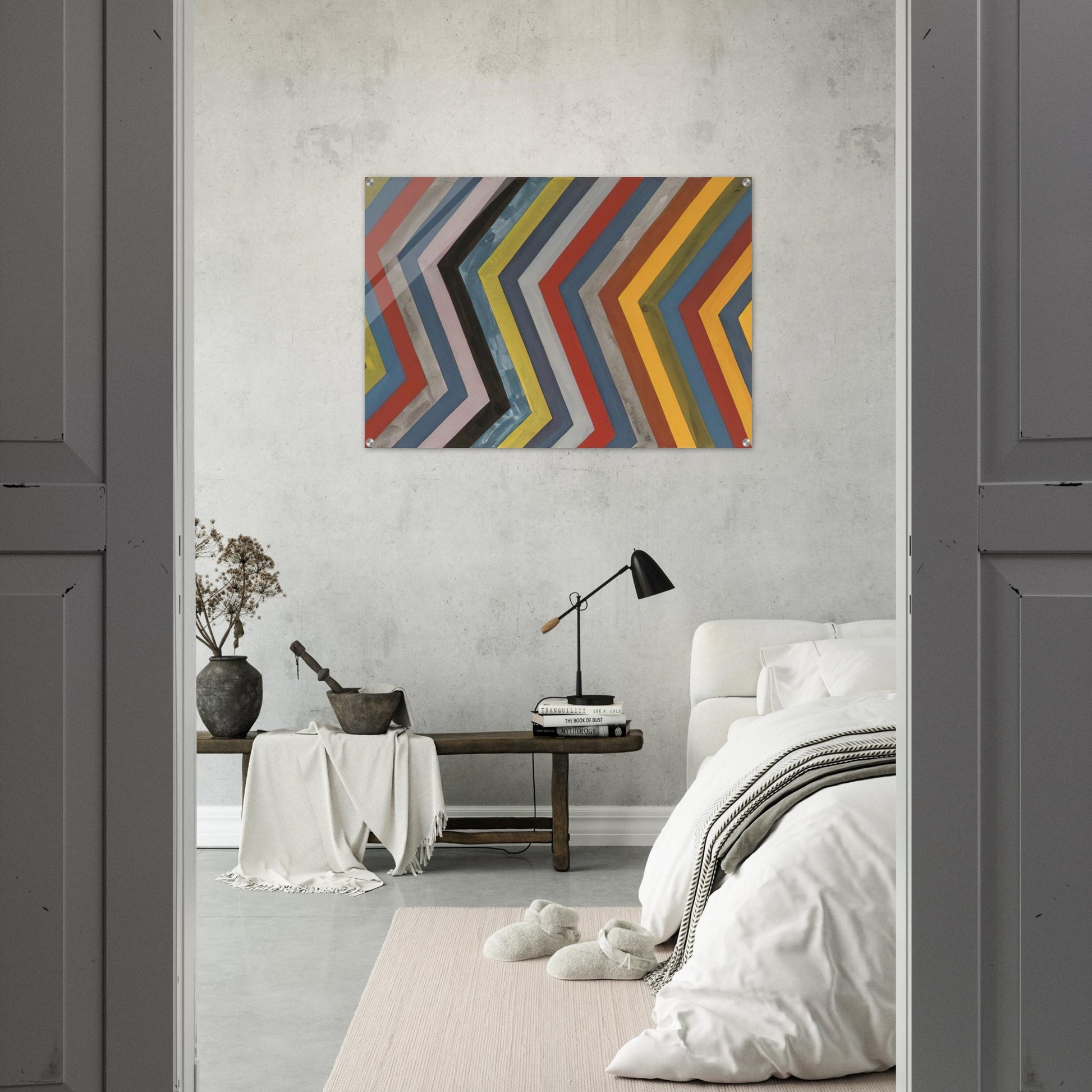 Irregular Bands with Colors Superimposed - Sol LeWitt Acrylic Print - 70x100 cm / 28x40″ inches | Sol LeWitt Wall Art | Sol LeWitt Prints