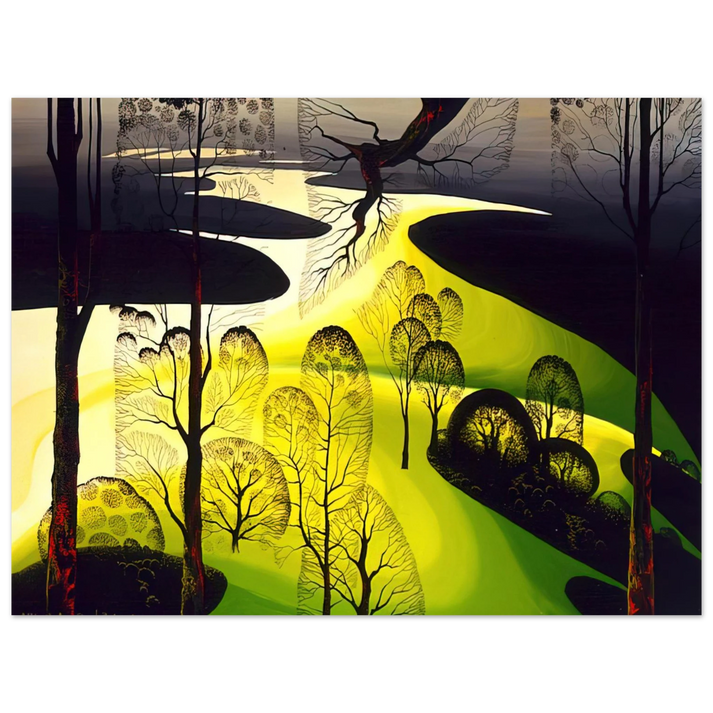 Eyvind Earle - Early Spring  75x100 cm / 30x40inches Fine Art Poster