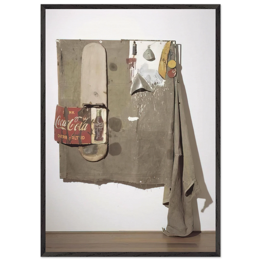 DYLABY 1962 - Robert Rauschenberg Framed Art Print – Black Wooden Frame - Default Title - -Framed Art Print