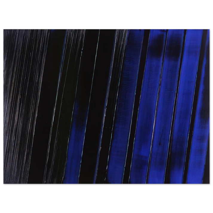 Pierre Soulages - Peinture 11 Juillet 1987 - 1987  75x100 cm / 30x40inches Fine Art Poster