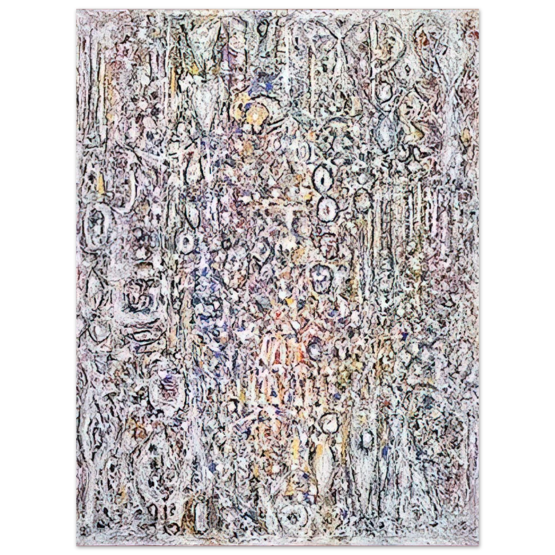 Richard Pousette-Dart - White Gothic No. 5 - 1961 Fine Art Poster - Default Title