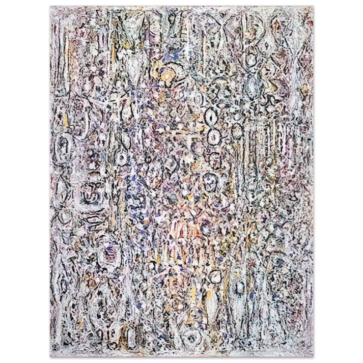 Richard Pousette-Dart - White Gothic No. 5 - 1961  75x100 cm / 30x40inches Fine Art Poster