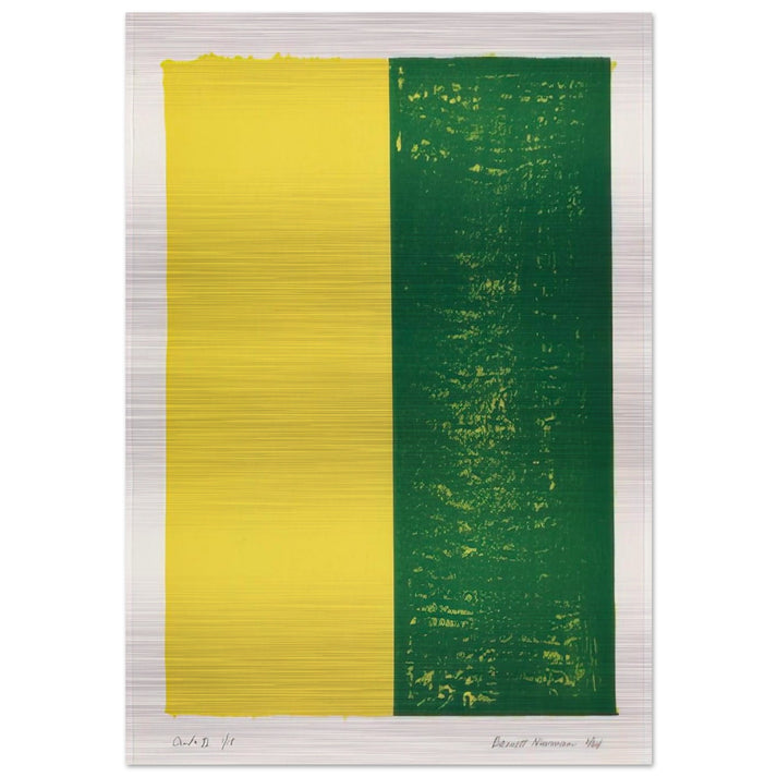 Canto XI - Barnett Newman Brushed Aluminum Print - 70x100 cm / 28x40 inches | Barnett Newman Aluminum Print | Barnett Newman Prints