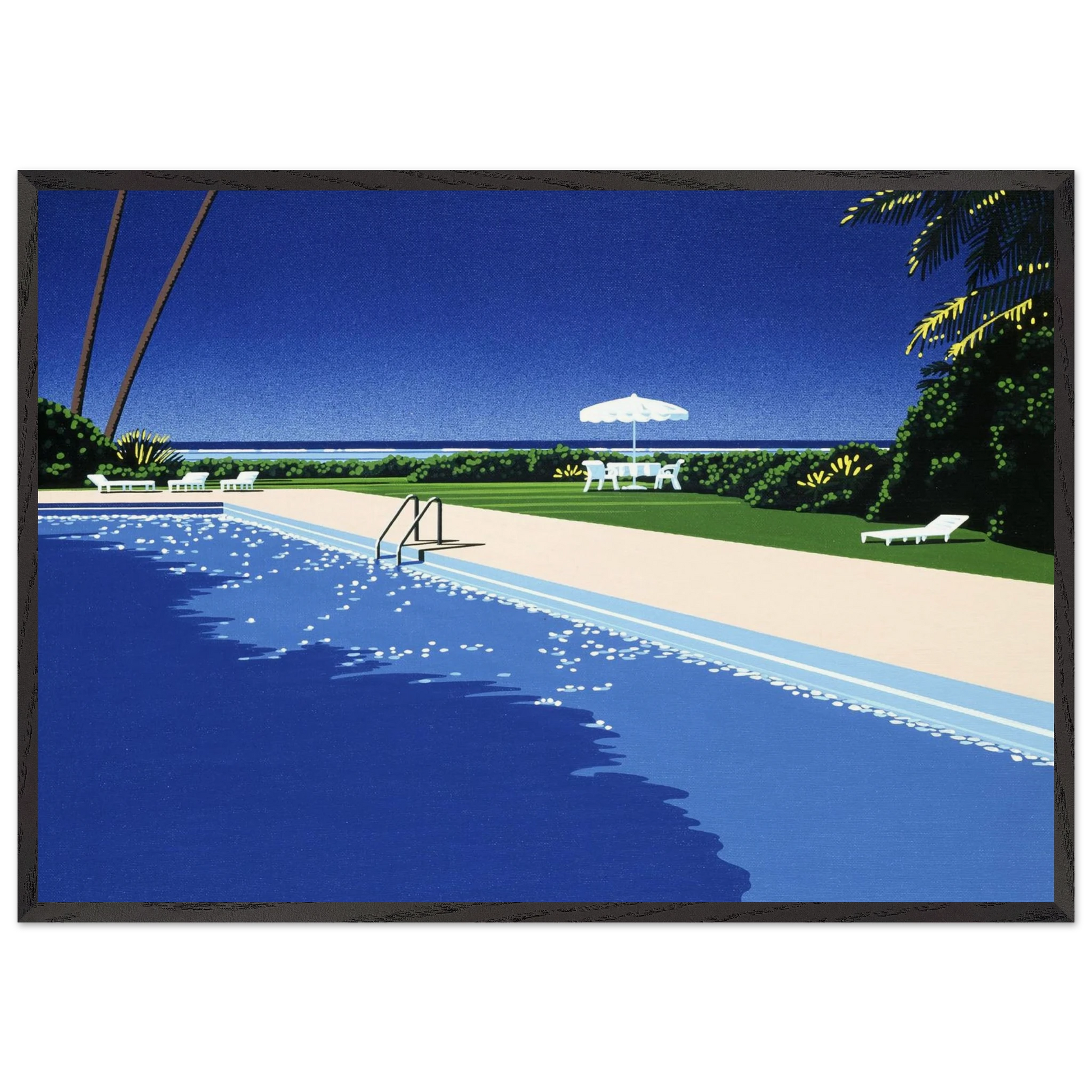 Deck - Hiroshi Nagai Framed Art Print – Black Wooden Frame - Default Title - -Framed Art Print