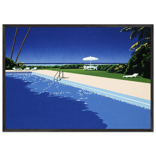 Deck - Hiroshi Nagai Framed Art Print – Black Wooden Frame - Default Title - -Framed Art Print
