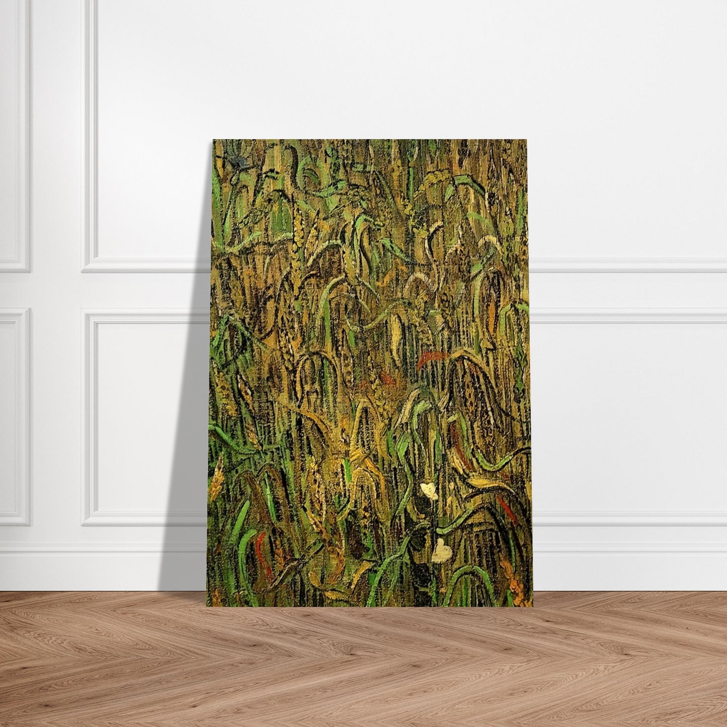 Ears of Wheat - Vincent van Gogh Brushed Aluminum Print - 70x100 cm / 28x40 inches | Vincent van Gogh Aluminum Print | Vincent van Gogh Prints