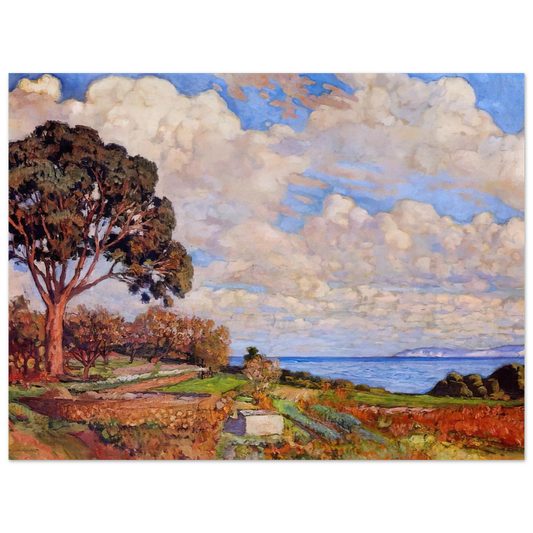 Theo van Rysselberghe - LARGE TREE NEAR THE SEA 1919 Fine Art Poster - Default Title