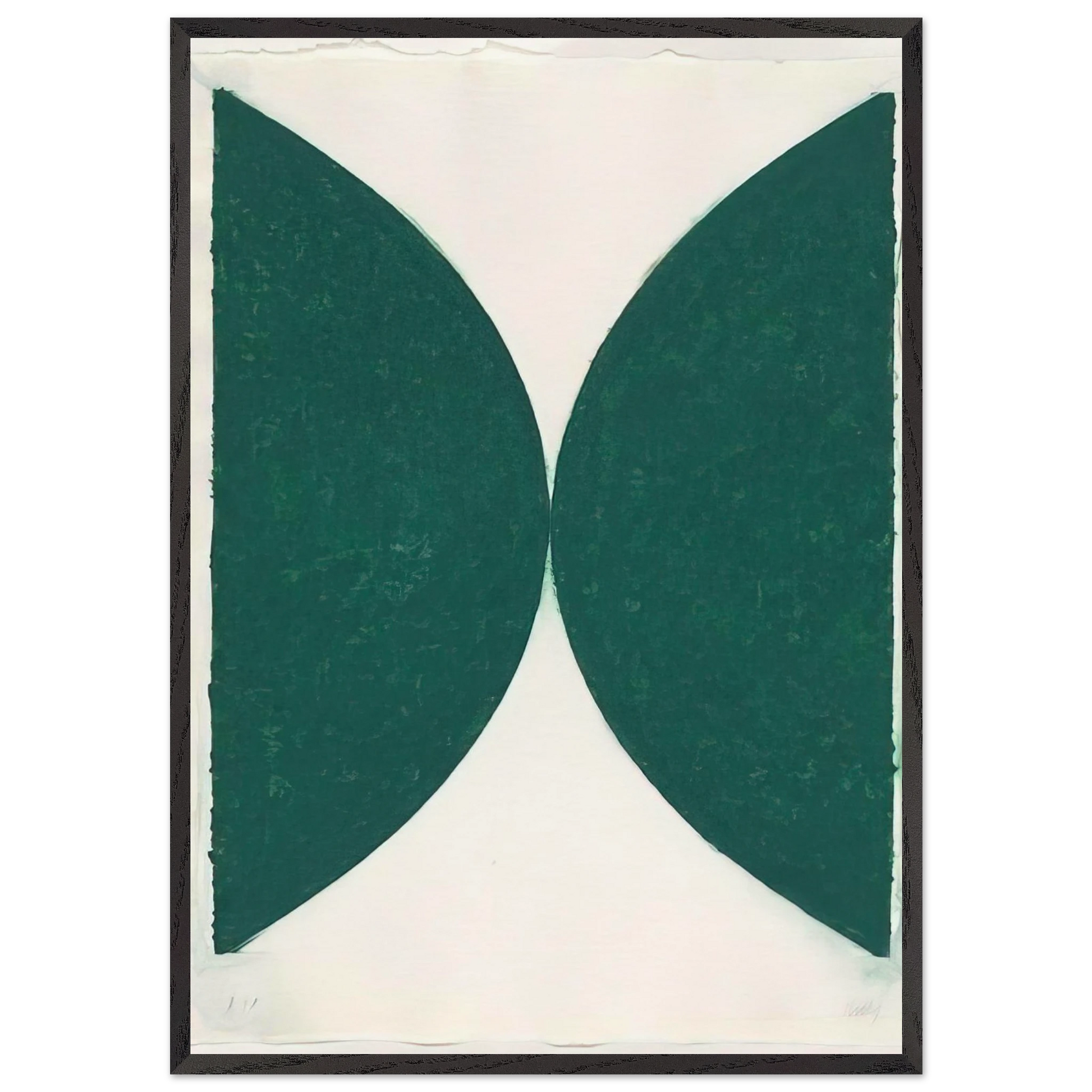 Colored paper images II State - Ellsworth Kelly Framed Art Print – Black Wooden Frame - Default Title - -Framed Art Print