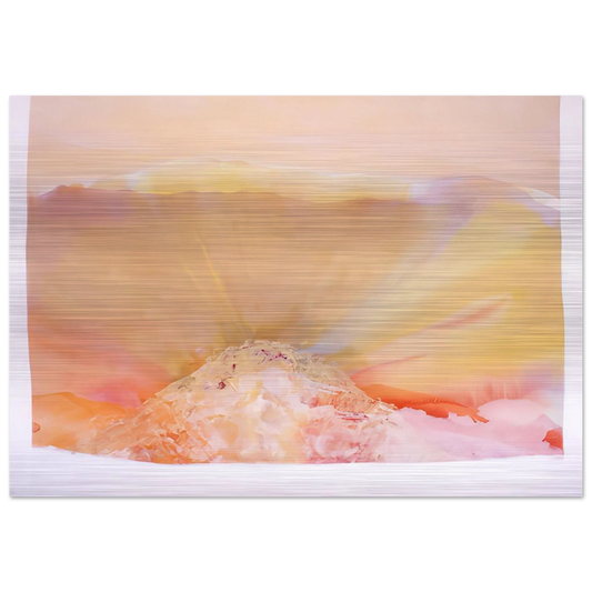 Eye Of The Pyramid Version I - 1988 - Ronnie Landfield Brushed Aluminum Print - 70x100 cm / 28x40 inches | Ronnie Landfield Aluminum Print | Ronnie Landfield Prints