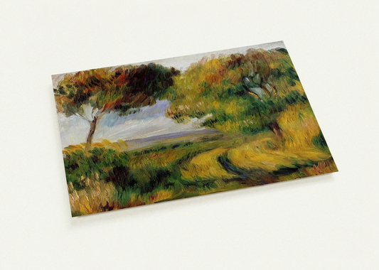 Breton Landscape Trees and Moor By Pierre-Auguste Renoir Pack of 10 Post Cards | Pierre-Auguste Renoir Post Cards | A6 (10.5 x 14.8 cm) - 4.1 x 5.8 inches