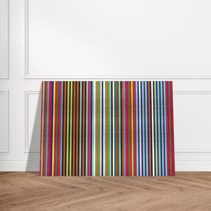 Flamingo - 1965 - Gene Davis Brushed Aluminum Print - 70x100 cm / 28x40 inches | Gene Davis Aluminum Print | Gene Davis Prints