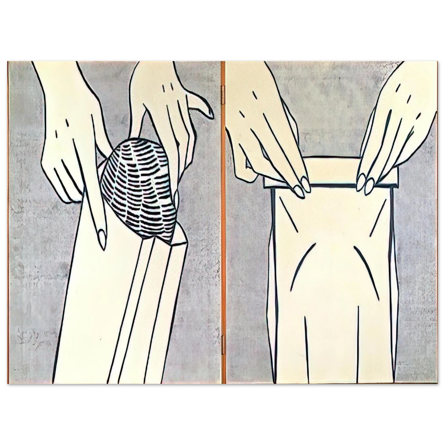 Roy Lichtenstein - BREAD IN BAG 1961 Fine Art Poster - Default Title