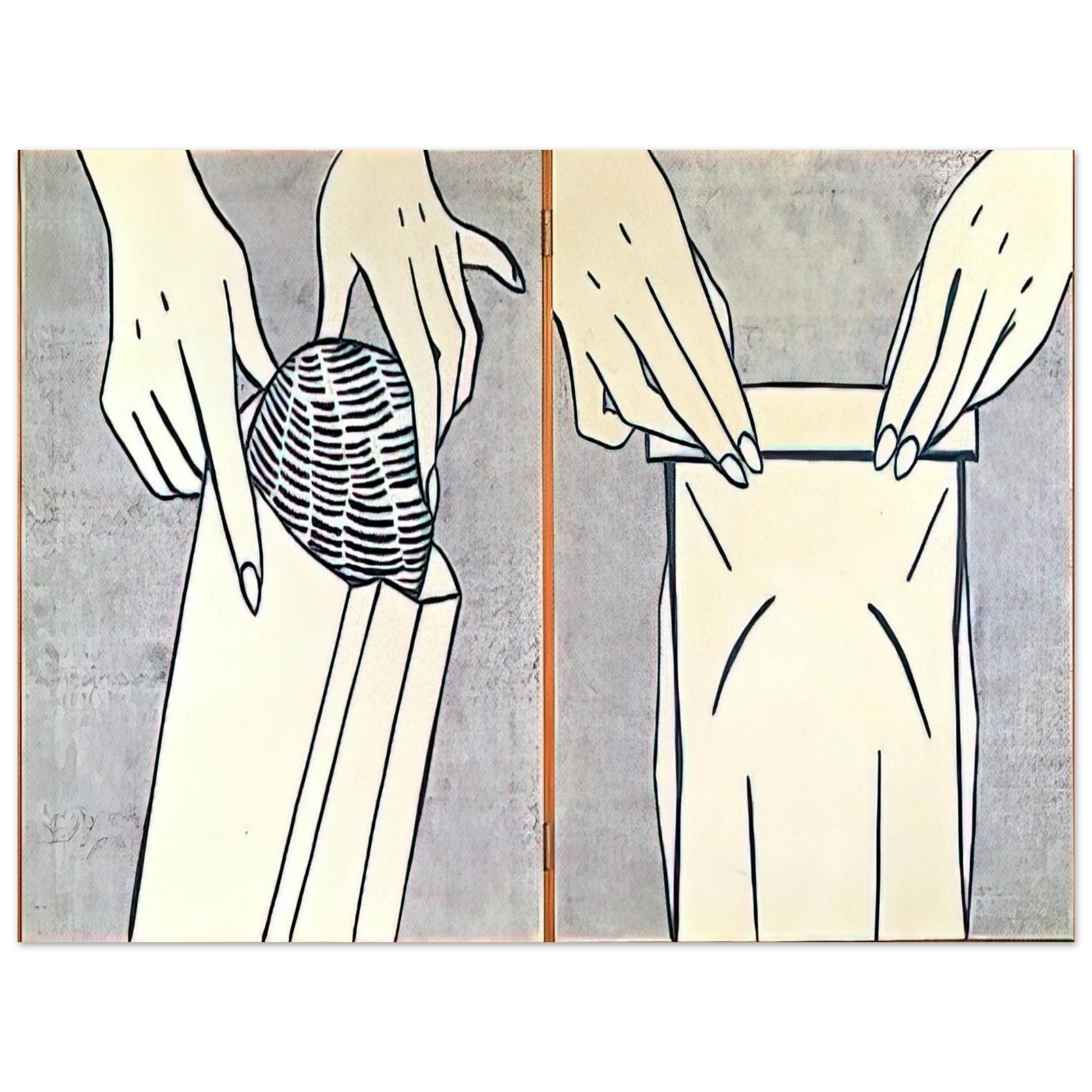 Roy Lichtenstein - BREAD IN BAG 1961 Fine Art Poster - Default Title