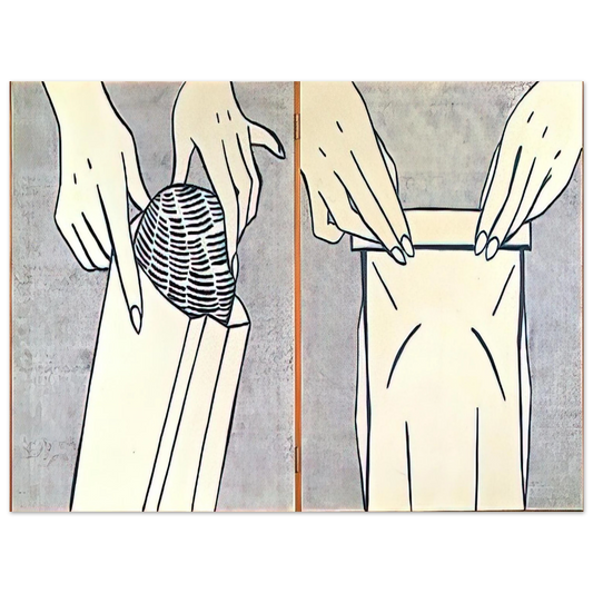 Roy Lichtenstein - BREAD IN BAG 1961 Fine Art Poster - Default Title