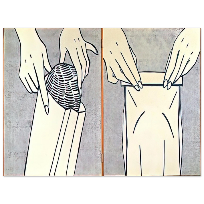 Roy Lichtenstein - BREAD IN BAG 1961  75x100 cm / 30x40inches Fine Art Poster