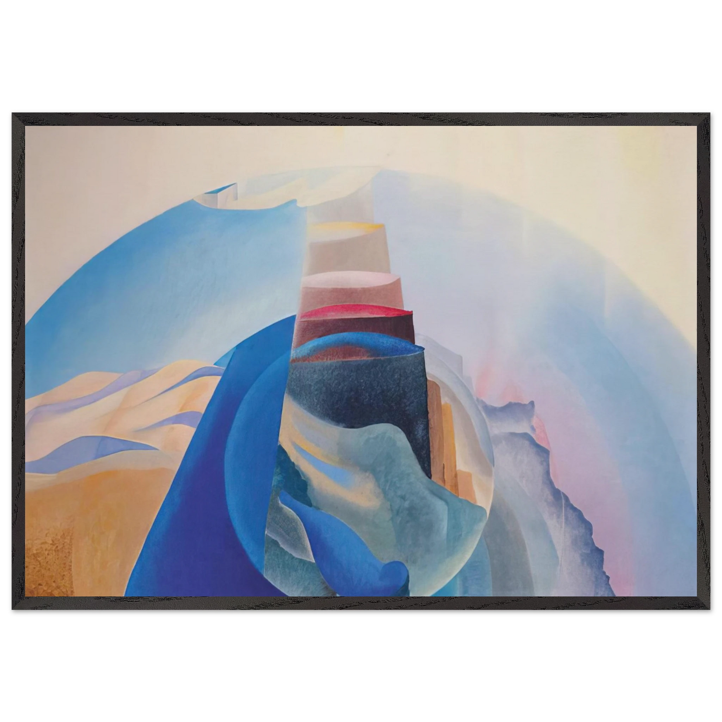 Mount Tabor - 1936 - Benedetta Cappa Framed Art Print – Black Wooden Frame - Default Title - -Framed Art Print