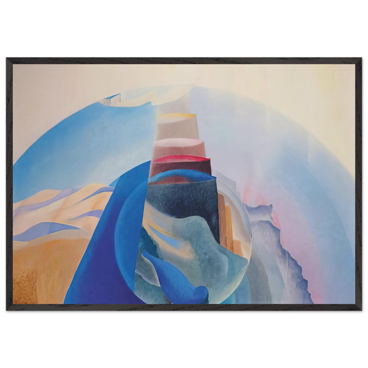 Mount Tabor - 1936 - Benedetta Cappa Framed Art Print – Black Wooden Frame - Default Title - -Framed Art Print