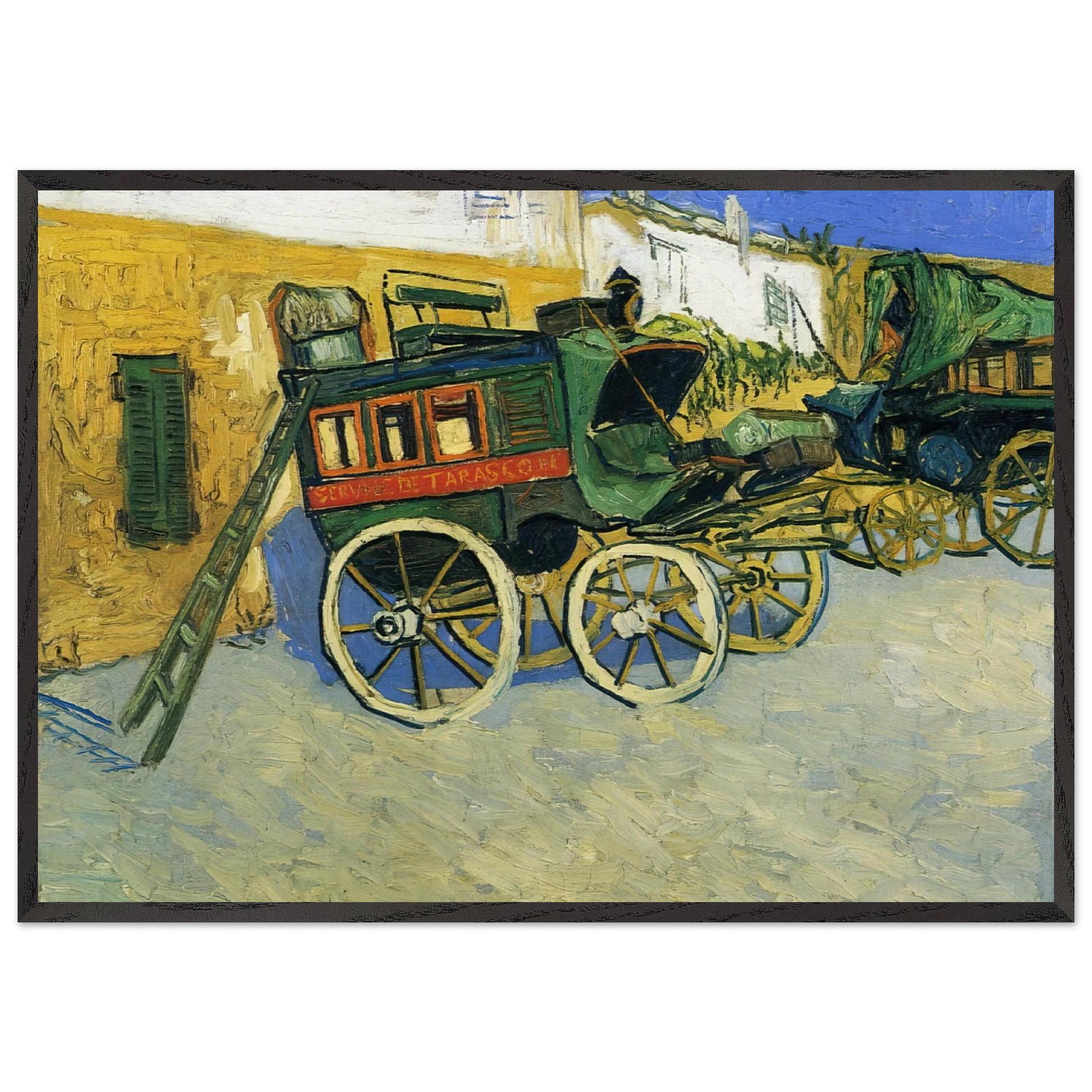 The Tarascon Diligence - Vincent van Gogh Framed Art Print – Black Wooden Frame - Default Title - -Framed Art Print