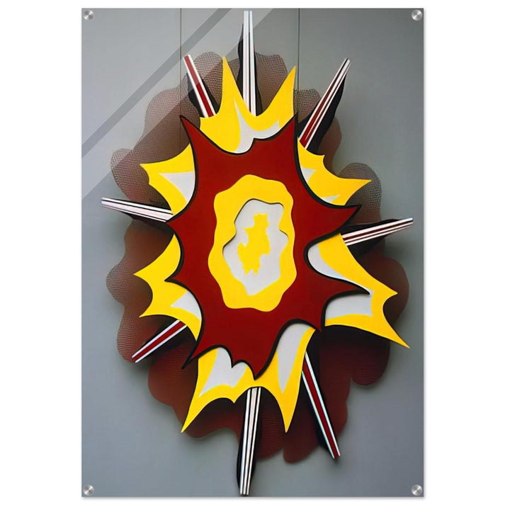 EXPLOSION I 1965 - Roy Lichtenstein Acrylic Print - 70x100 cm / 28x40″ inches