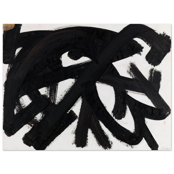 Pierre Soulages - Brou de noix sur papier 48 x 62,5 cm, 1946 - 1946  75x100 cm / 30x40inches Fine Art Poster