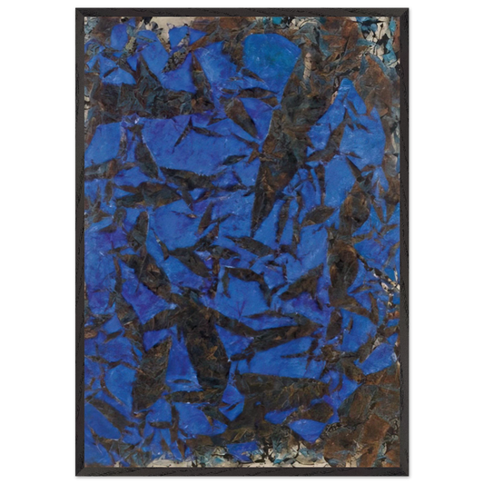 Mariale - Tachisme - Simon Hantai Framed Art Print – Black Wooden Frame - Default Title - -Framed Art Print