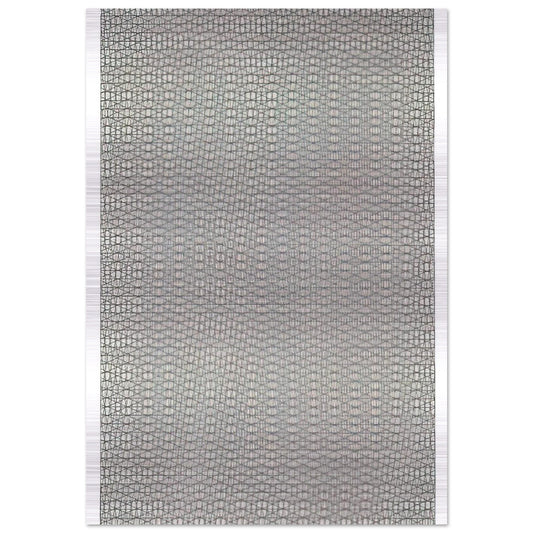 3 grillages superposés 0°, 15°, -15° - 1959 - Francois Morellet Brushed Aluminum Print - 70x100 cm / 28x40 inches | Francois Morellet Aluminum Print | Francois Morellet Prints