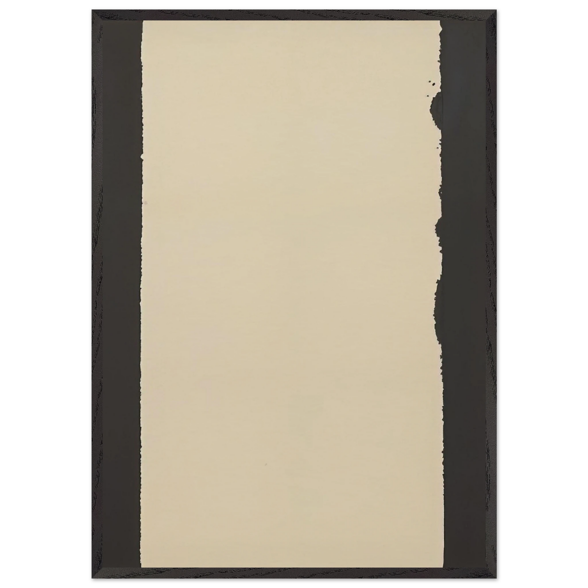 Burnt Umber  Ultramarine Blue - 2007 - Yun Hyong-keun Framed Art Print – Black Wooden Frame - Default Title - -Framed Art Print