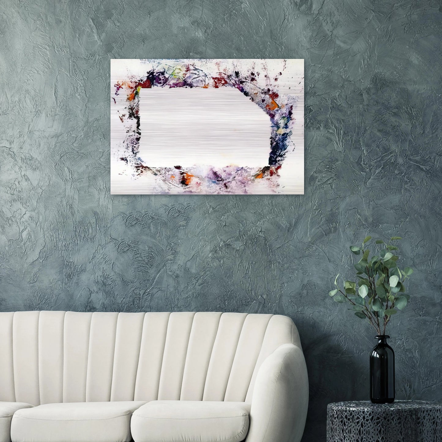 Untitled  SF218S  - Sam Francis Brushed Aluminum Print - 70x100 cm / 28x40 inches | Sam Francis Aluminum Print | Sam Francis Prints