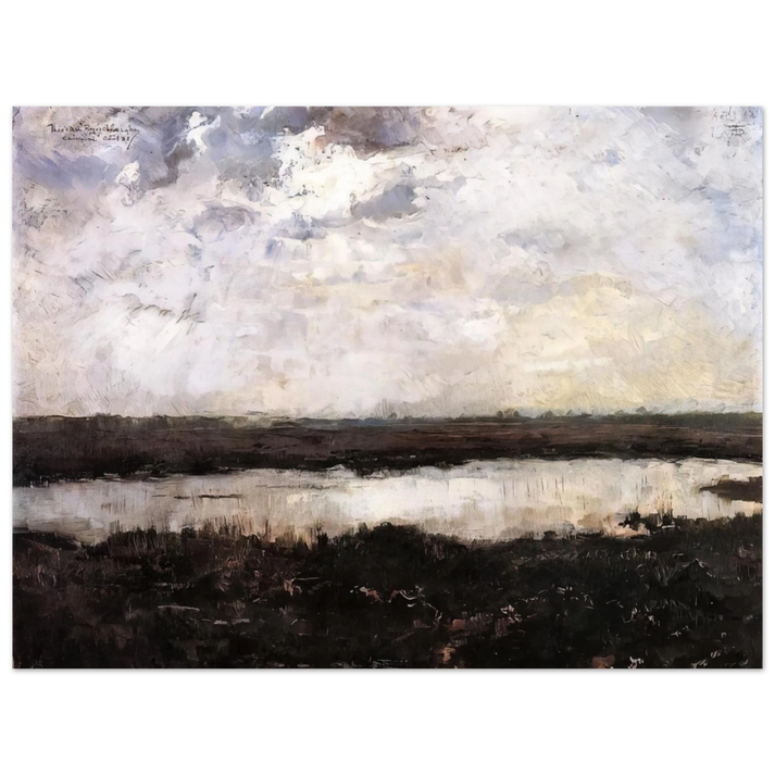 Theo van Rysselberghe - A POND IN CAMPINE 1884  75x100 cm / 30x40inches Fine Art Poster