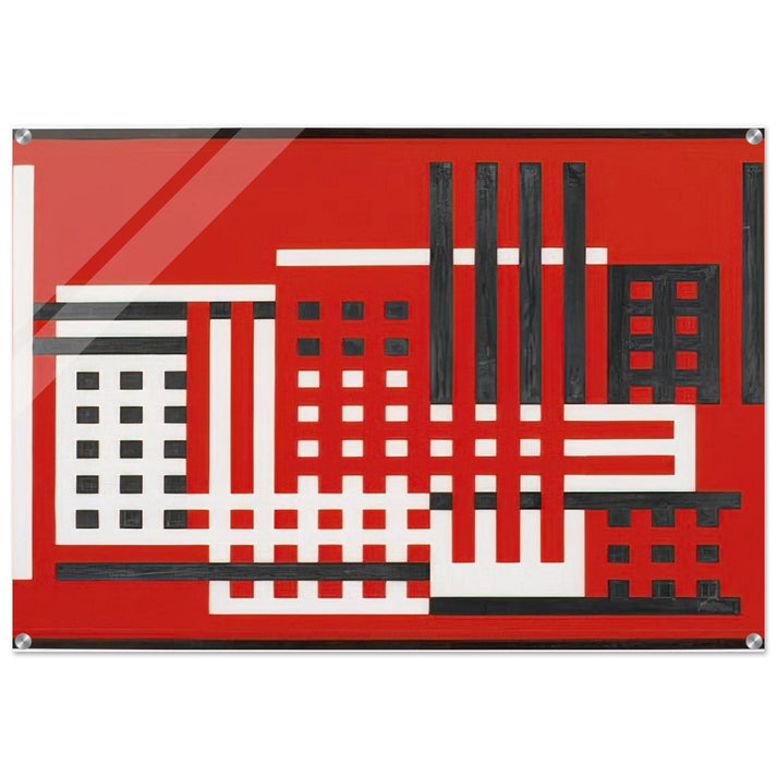 FACTORY 1925 - Josef Albers Acrylic Print - 70x100 cm / 28x40″ inches