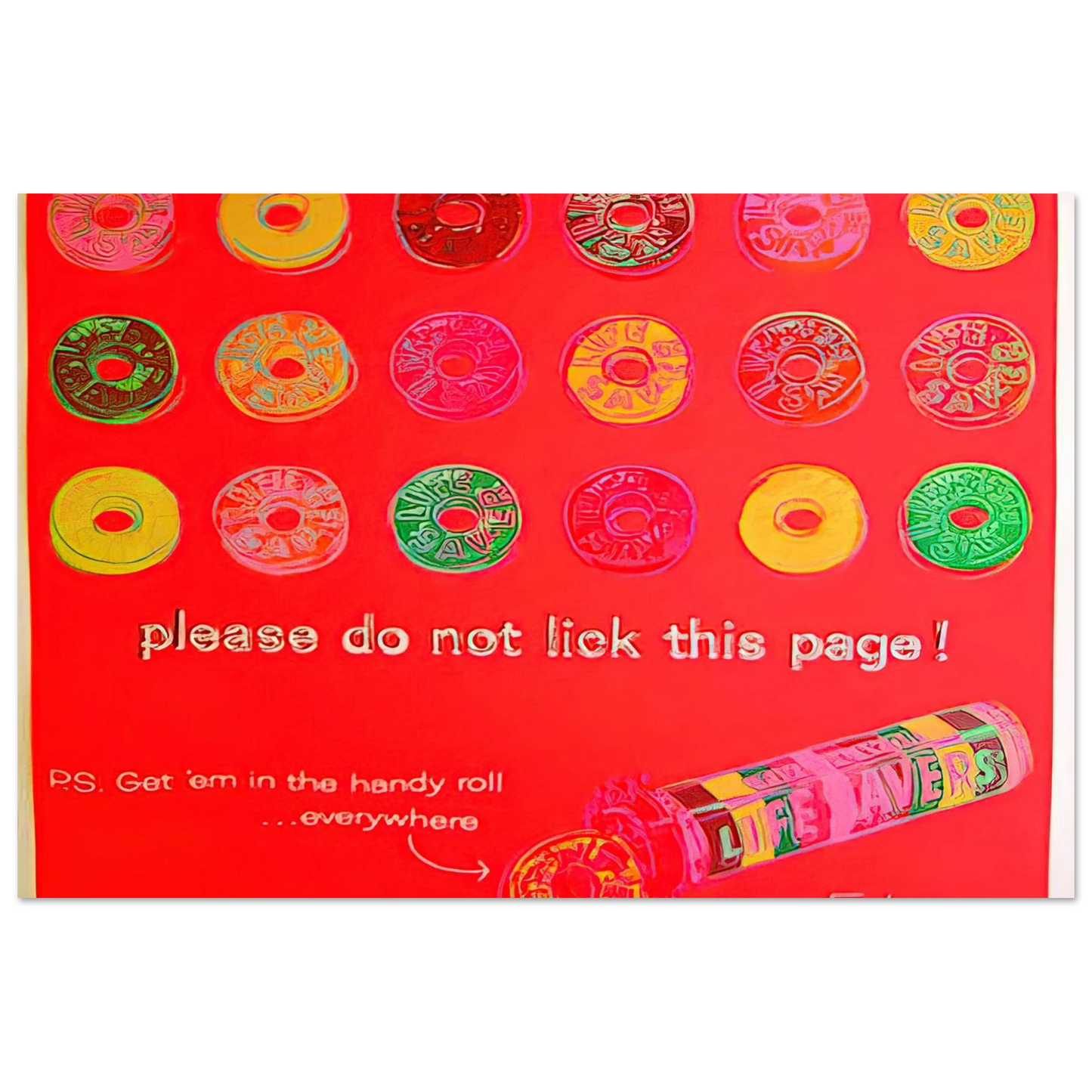 Andy Warhol - Life Savers Fine Art Poster - 40x60 cm / 16x24 inches