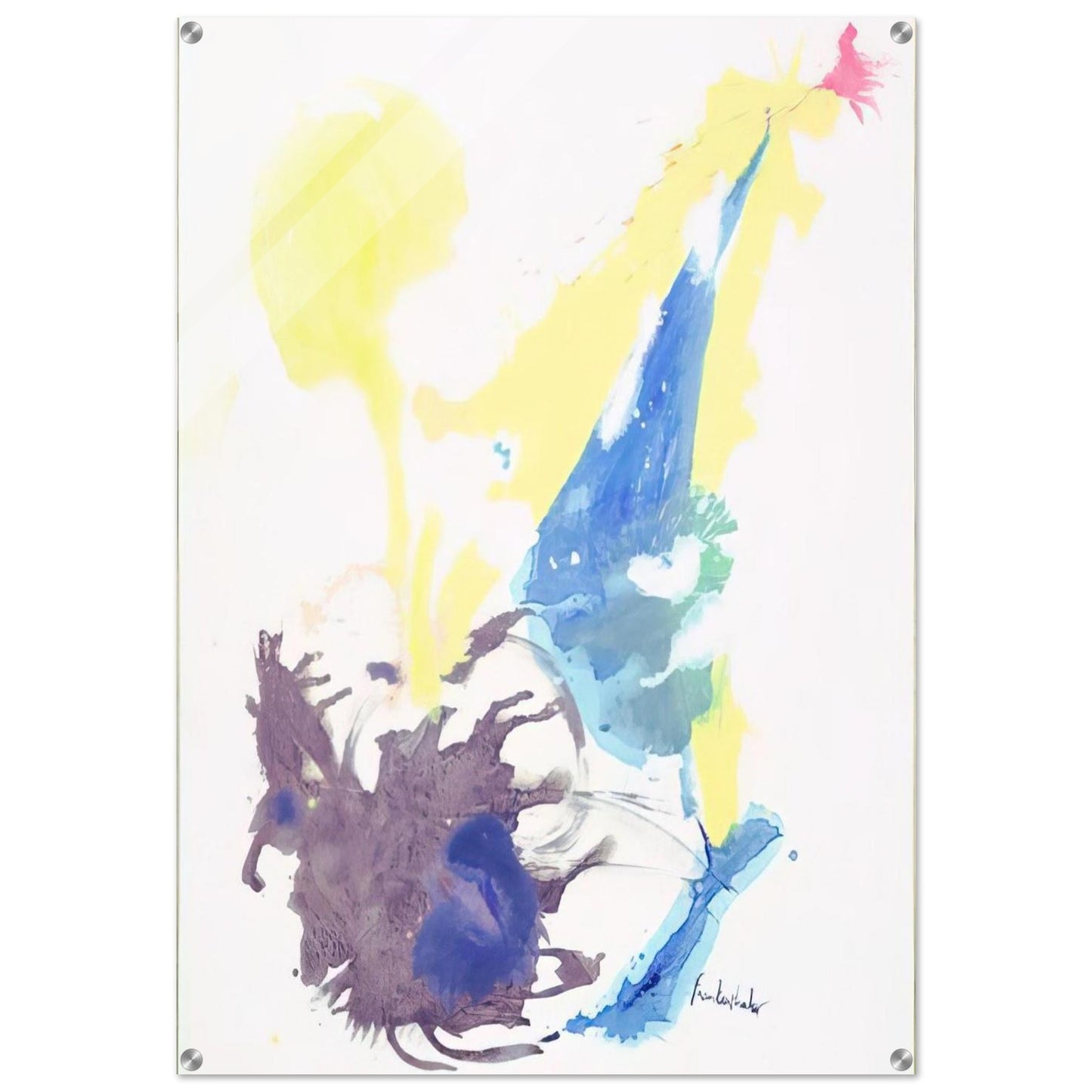 Moving Day - 1961 - Helen Frankenthaler Acrylic Print - 70x100 cm / 28x40″ inches | Helen Frankenthaler Wall Art | Helen Frankenthaler Prints