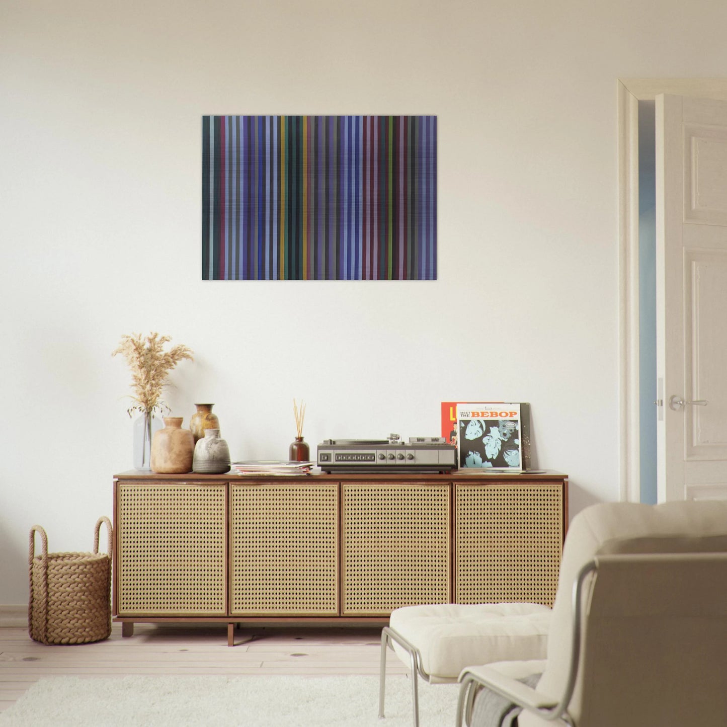 Mohawk - 1970 - Gene Davis Brushed Aluminum Print - 70x100 cm / 28x40 inches | Gene Davis Aluminum Print | Gene Davis Prints