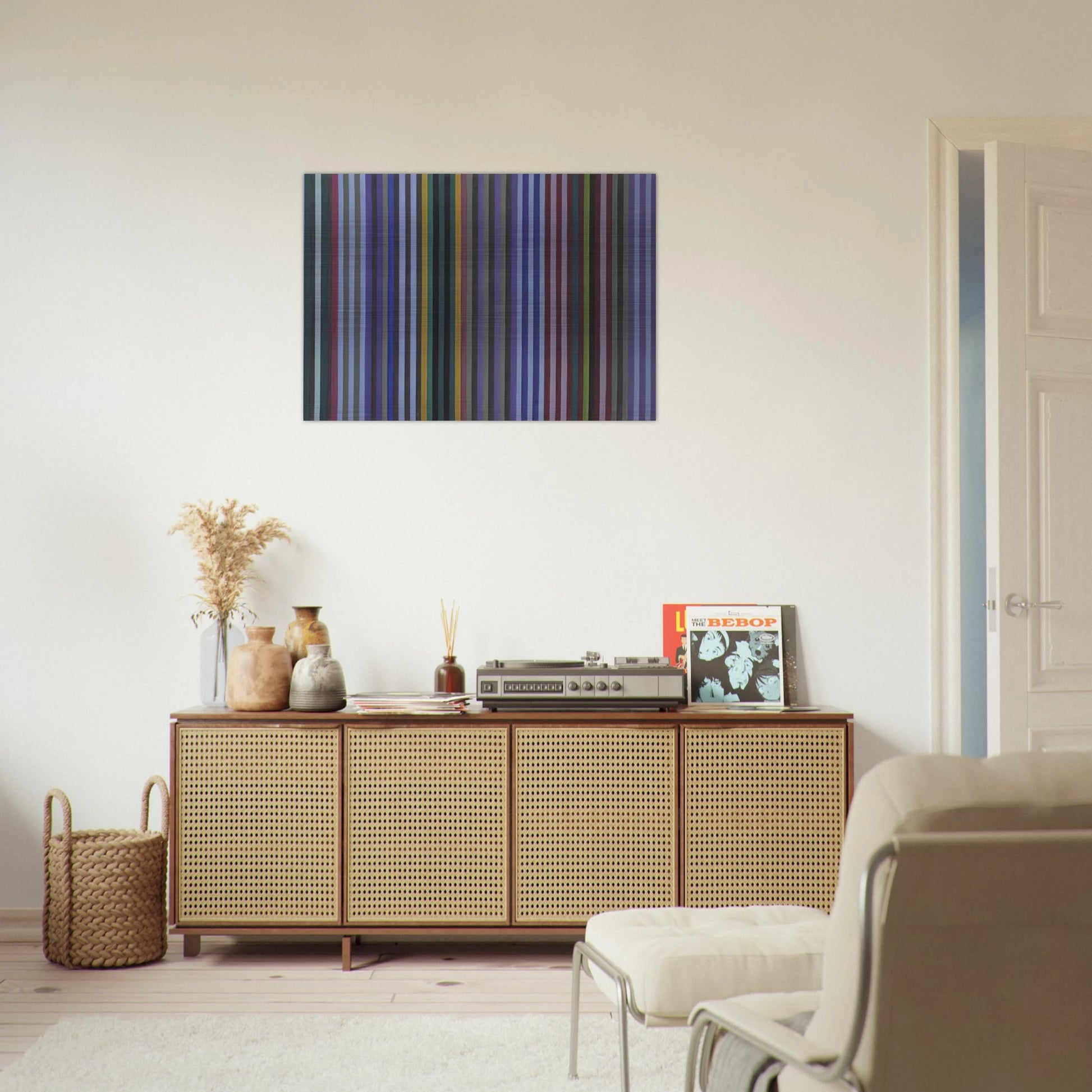 Mohawk - 1970 - Gene Davis Brushed Aluminum Print - 70x100 cm / 28x40 inches | Gene Davis Aluminum Print | Gene Davis Prints