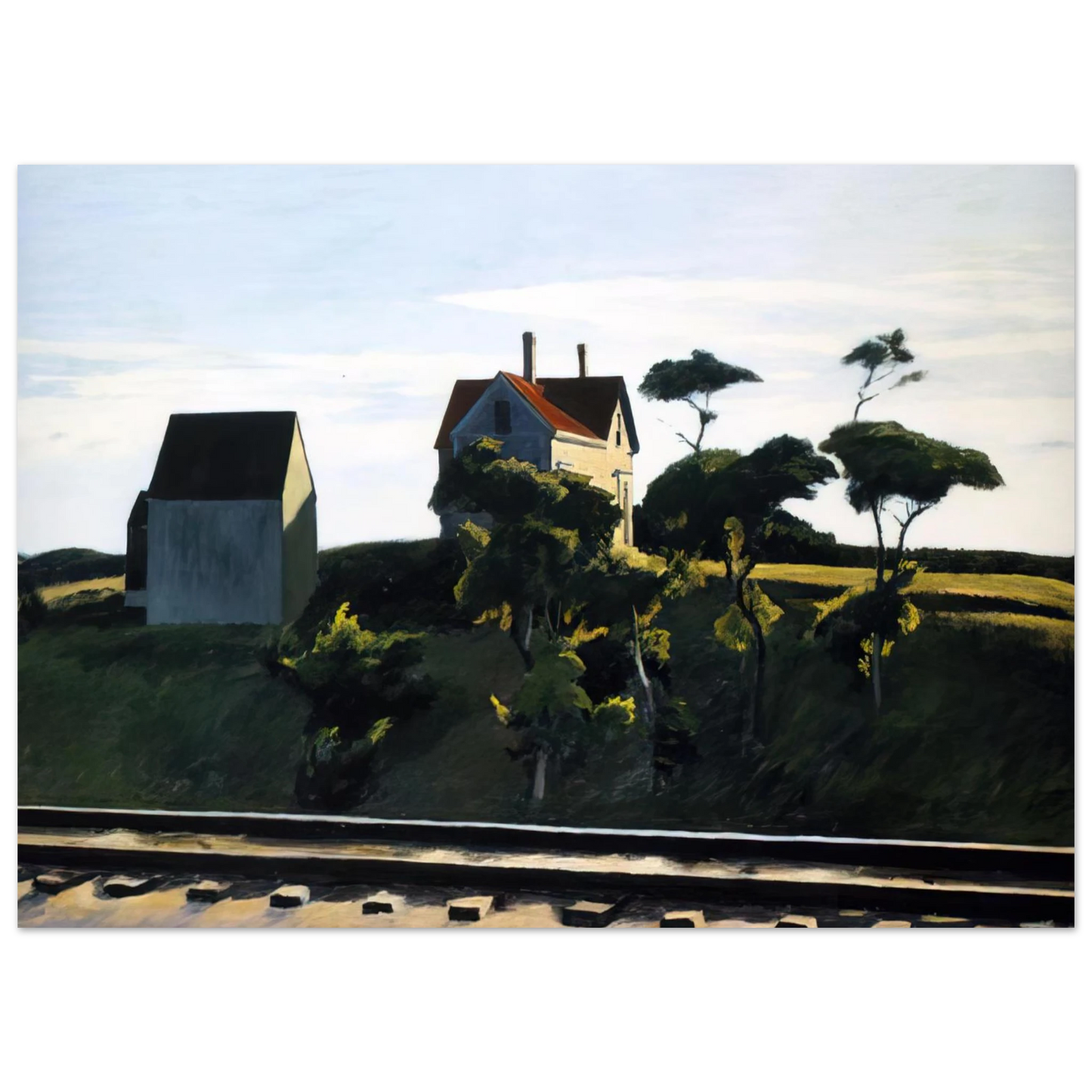 Edward Hopper - New York, New Haven and Hartford Fine Art Poster - 40x60 cm / 16x24 inches
