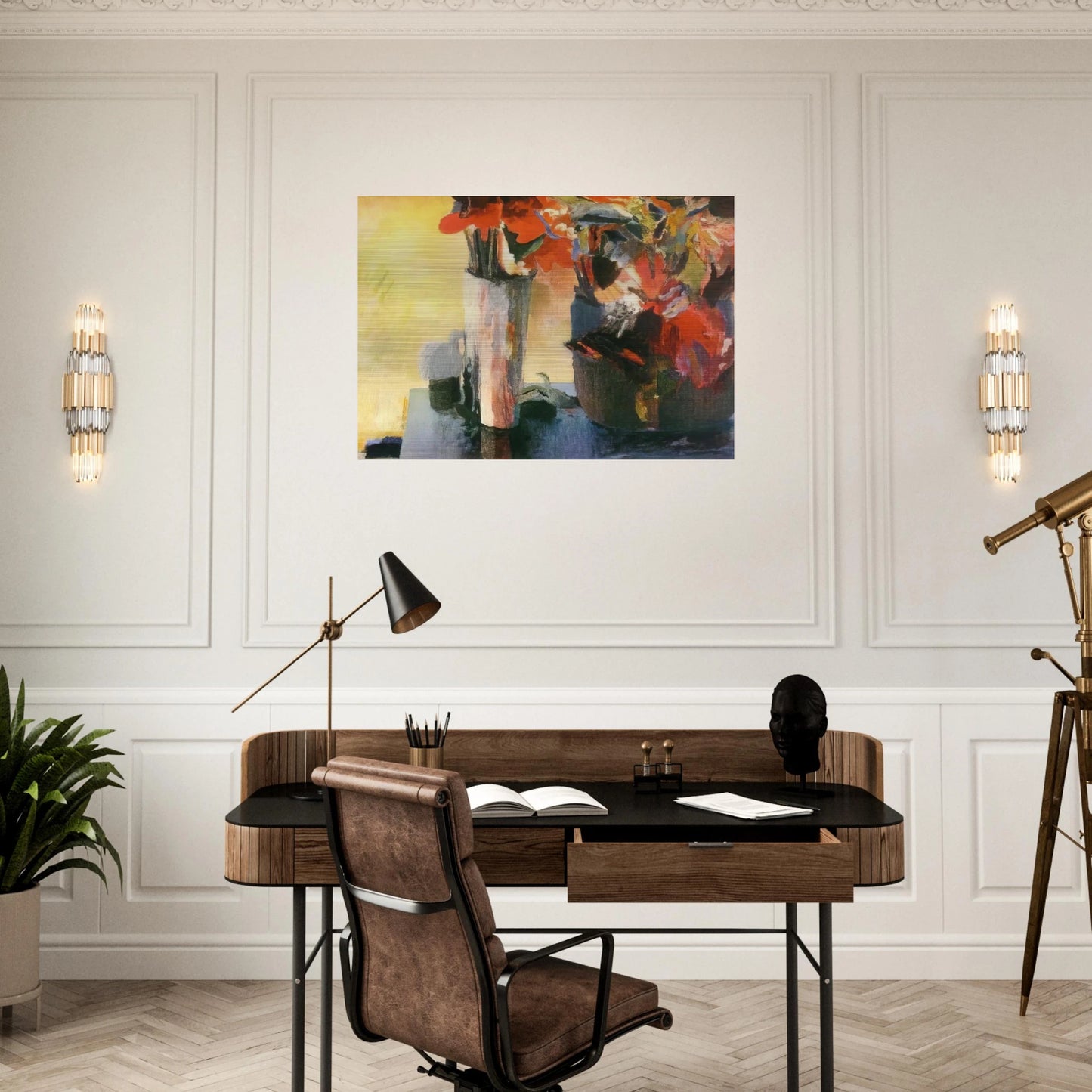 Untitled - Expressionism - Menez Brushed Aluminum Print - 70x100 cm / 28x40 inches | Menez Aluminum Print | Menez Prints