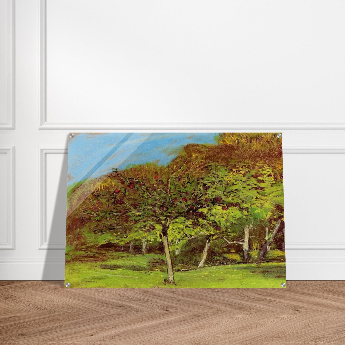 Fruit Trees - claude monet Acrylic Print - 70x100 cm / 28x40″ inches