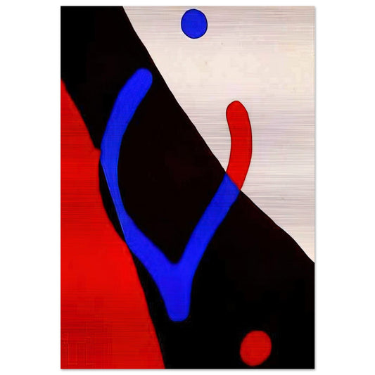 Frond and navel - Jean Arp Brushed Aluminum Print - 70x100 cm / 28x40 inches | Jean Arp Aluminum Print | Jean Arp Prints