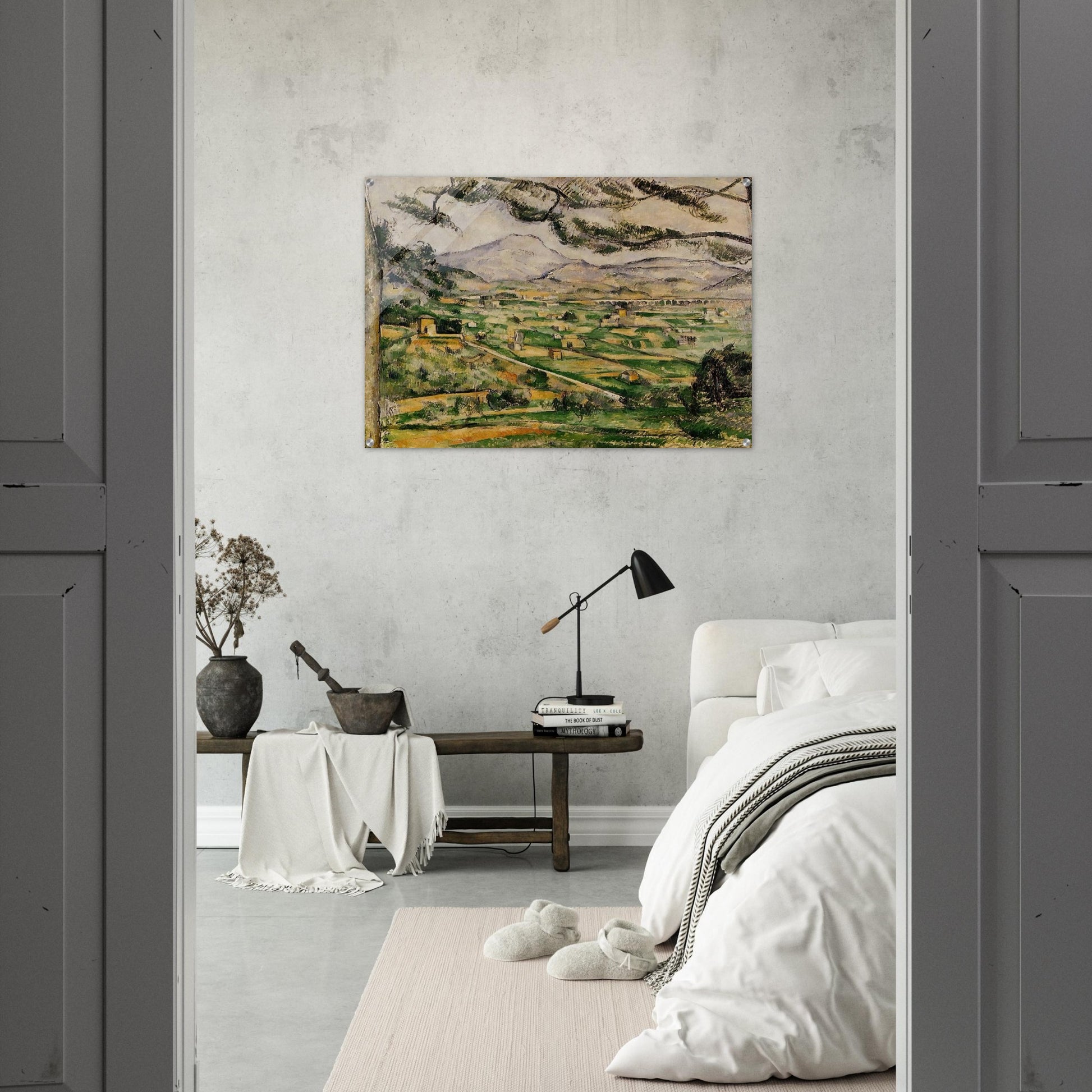 Mont Sainte-Victoire with Large Pine - Paul Cézanne Acrylic Print - 70x100 cm / 28x40″ inches | Paul Cézanne Wall Art | Paul Cézanne Prints