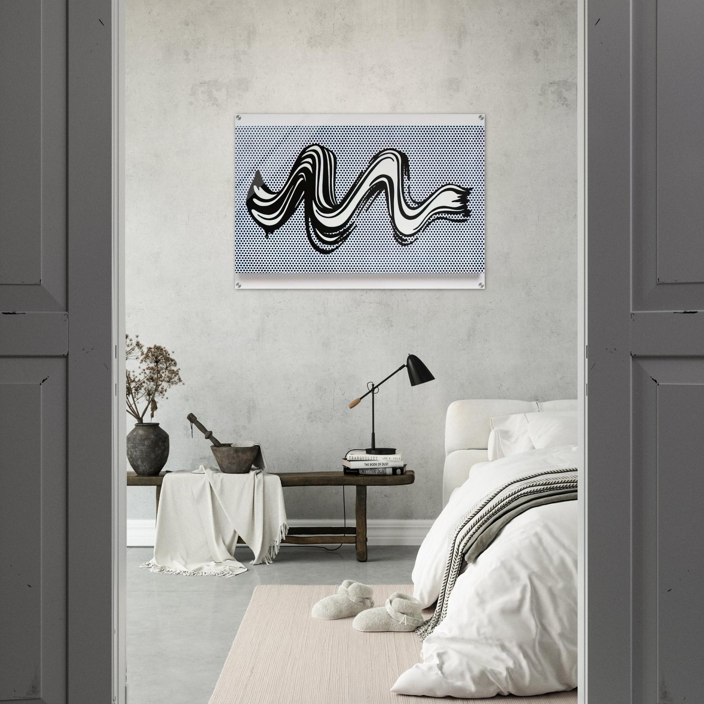 BRUSHSTROKE 1965 - Roy Lichtenstein Acrylic Print - 70x100 cm / 28x40″ inches | Roy Lichtenstein Wall Art | Roy Lichtenstein Prints