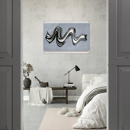 BRUSHSTROKE 1965 - Roy Lichtenstein Acrylic Print - 70x100 cm / 28x40″ inches | Roy Lichtenstein Wall Art | Roy Lichtenstein Prints