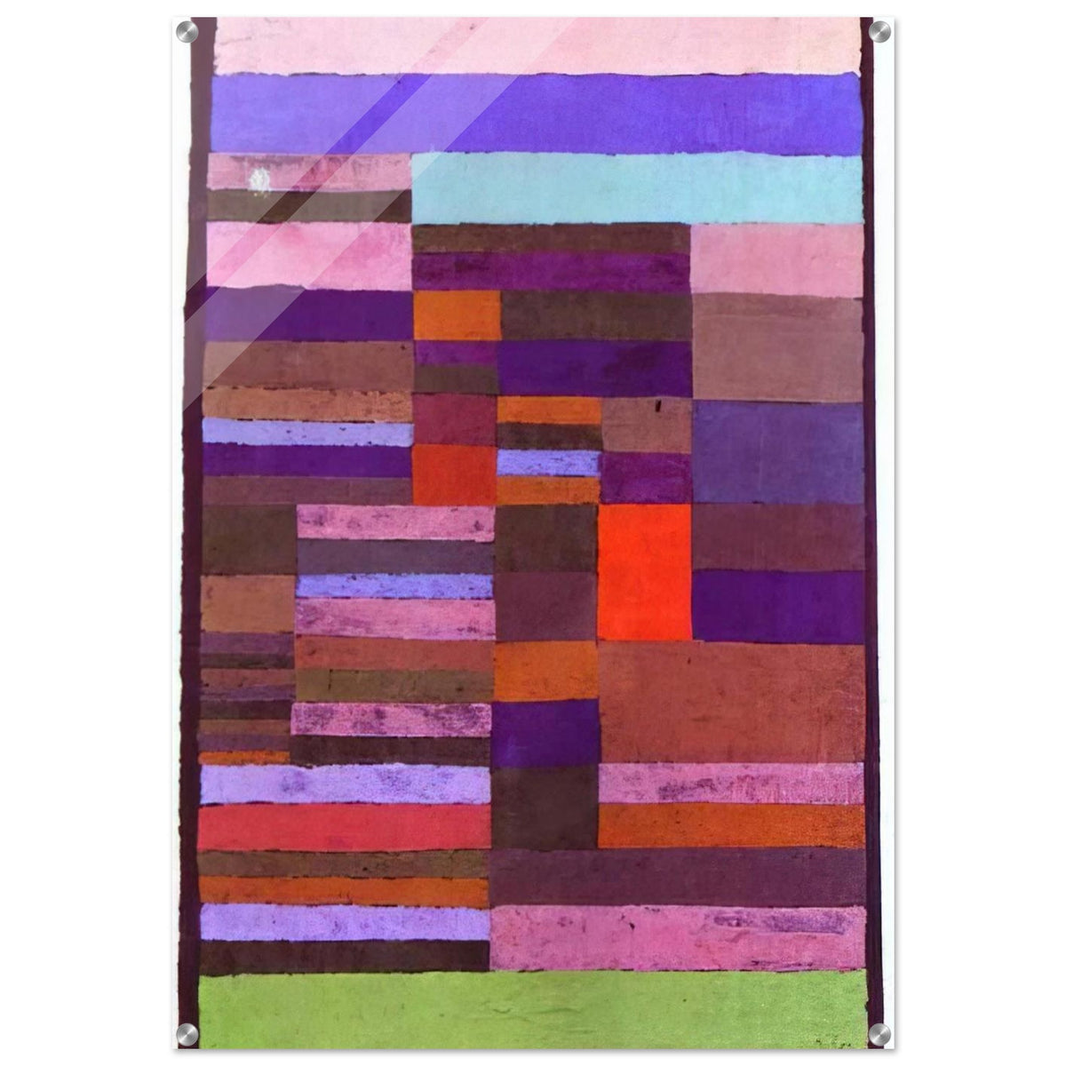 INDIVIDUALIZED ALTIMETRY OF STRIPES 1930 - Paul Klee Acrylic Print - 70x100 cm / 28x40″ inches | Paul Klee Wall Art | Paul Klee Prints