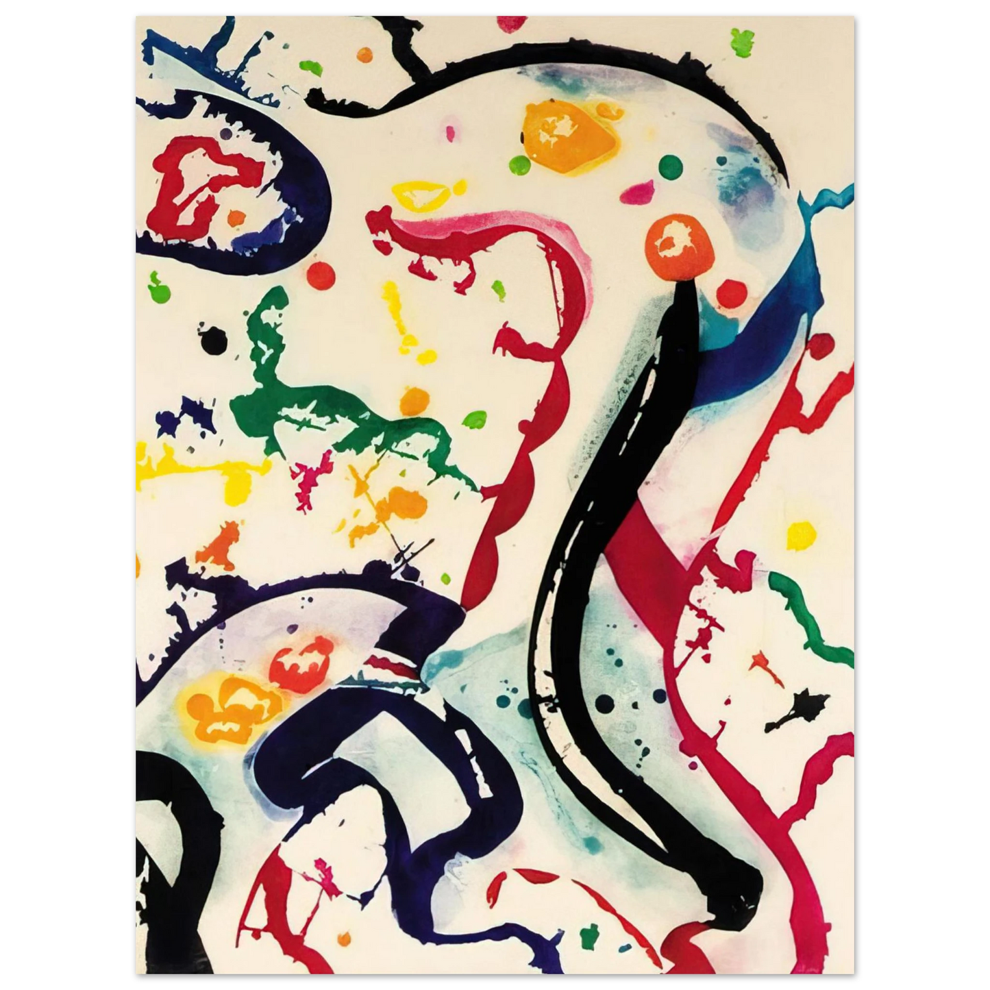 Sam Francis - Untitled  L. I112  Fine Art Poster - Default Title